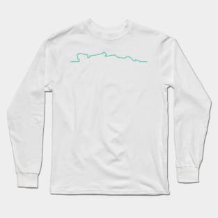 Mercedes F1 Car Line Art - 2022 Model Long Sleeve T-Shirt